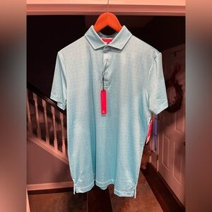 NWT! REDVANLY Men's The Times Golf Polo!